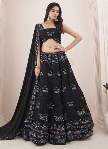 For A Designer Look,Grab These Lehenga Choli in Fine Colored.These Lehenga And Choli Are Fabricated On Georgette Pair With Georgette Dupatta.Its Beautified With Heavy Designer Embroidery Work.