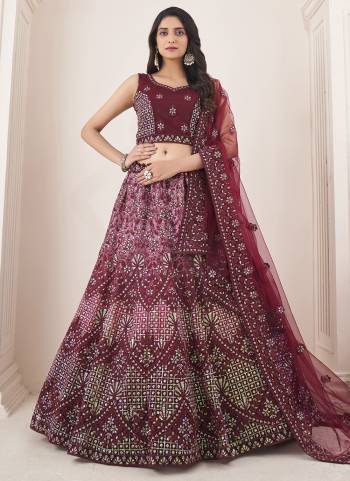 For A Designer Look,Grab These Lehenga Choli in Fine Colored.These Lehenga And Choli Are Fabricated On Soft Net Pair With Soft Net Dupatta.Its Beautified With Heavy Designer Embroidery Work.