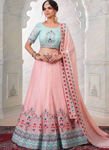 For A Designer Look,Grab These Lehenga Choli in Fine Colored.These Lehenga And Choli Are Fabricated On Georgette Pair With Georgette Dupatta.Its Beautified With Heavy Designer Embroidery Work.