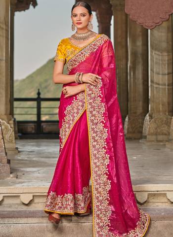 Attrective These Fancy Party Wear Saree in Fine Colored.These Saree Are Satin Burbery And Blouse is Fabricated On Art Silk Pair.Its Beautified With Heavy Embroidery,Diamond,Jharkhoon Blouse Work.