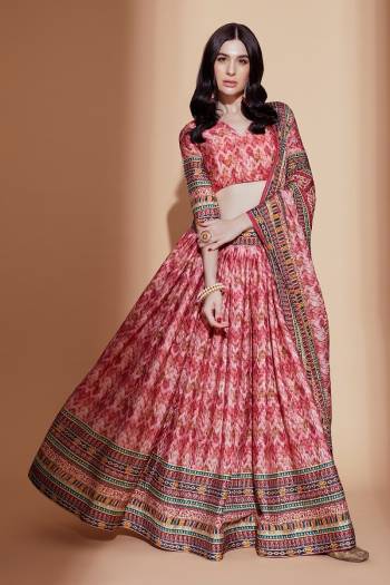 For A Designer Look,Grab These Lehenga Choli in Fine Colored.These Lehenga And Blouse Are Fabricated On Chinon Crochet Pair With Chinon Crochet Dupatta.Its Beautified With Digital Printed,Crochet Embroidery Work.