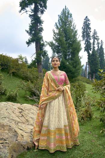 For A Designer Look,Grab These Designer Lehenga Choli in Fine Colored.These Lehenga And Blouse Are Fabricated On Silk Pair With Georgette Dupatta.Its Beautified With Heavy Designer Embroidery With Stone Work.