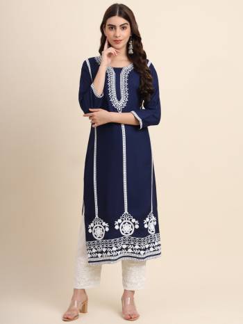 Attrective These Beautiful Looking Readymade Kurti.These Kurti is Fabricated On Rayon.Its Beautified With Designer Embroidery Work.