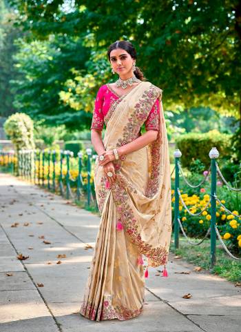 Looking These Party Wear Designer Saree in Fine Colored.These Saree Are Banarasi Silk And Blouse is Fabricated On Raw Silk.Its Beautified With Wevon Designer With Sequance,Jari,Thread Embroidery Work.