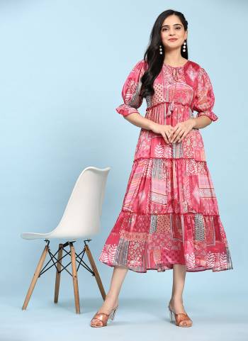 Grab These Beautiful Looking Readymade Long Kurti.These Kurti is Fabricated On Silk Viscose.Its Beautified With Designer Printrd.