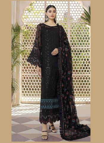 Garb These Designer Suit in Fine Colored Pair With Bottom And Dupatta.These Top Are Faux Georgette And Dupatta Are Fabricated On Nazmin Pair With Dull Santoon Bottom.Its Beautified With Santoon Inner.Its Beautified With Heavy Designer Embroidery Work.