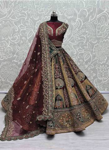 For A Fancy Designer Look,Grab These Lehenga Choli With 2 Dupatta in Fine Colored.These Lehenga And Choli Are Velvet And Dupatta Are Fabricated On Soft Net And Velvet Pair.Its Beautified With Designer Patch Work,Multy Thread,Sequance,Dori,Jari Embroidery,Diamond Work.