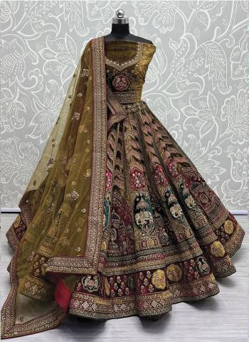 For A Fancy Designer Look,Grab These Lehenga Choli With 2 Dupatta in Fine Colored.These Lehenga And Choli Are Velvet And Dupatta Are Fabricated On Soft Net And Velvet Pair.Its Beautified With Designer Patch Work,Multy Thread,Sequance,Dori,Jari Embroidery,Diamond Work.