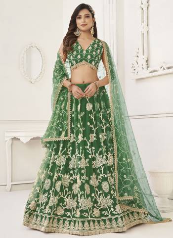 For A Different Look,Grab These Party Wear Designer Lehenga in All Over Pretty Colored Pair With Blouse And Dupatta.These Lehenga Choli And Dupatta is All Over Butterfly Net Base Fabric With Designer Cotton Thread,Sequance Embroidery Work.