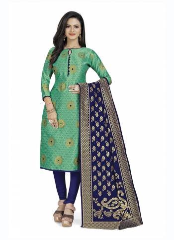 Grab These Suit in Fine Colored Pair With Bottom And Dupatta.These Top And Dupatta Are Fabricated On Banarasi Silk Pair With Banarasi Silk Bottom.Its Beautified With Wevon Jacquard Designer.