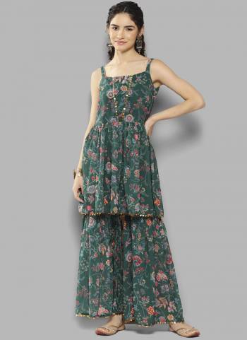 Grab These Beautiful Designer Readymade Kurti With Bottom.These Kurti And Bottom is Fabricated On Georgette.Its Beautified With Designer Printed.