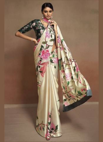 Attrective These Party Wear Saree in Fine Colored.These Saree And Blouse is Fabricated On Japan Satin.Its Beautified With Designer Digital Printed.