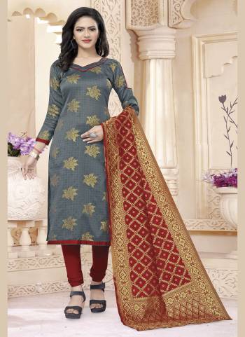 Grab These Suit in Fine Colored Pair With Bottom And Dupatta.These Top And Dupatta Are Fabricated On Banarasi Silk Pair With Tafetta Silk Bottom.Its Beautified With Wevon Jacquard Designer.