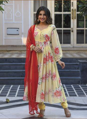 Attrective This Readymade Suits In Fine Color Top And Bottom Are Georgette And Dupatta Are Georgette Fabricated Beautified With Designer Printed. It Is Light In Weight And Easy To Carry All Day Long. 