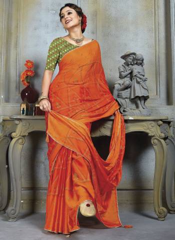 Attrective These Party Wear Saree in Fine Colored.These Saree Are Chiffon And Blouse is Fabricated On Banglori Silk.Its Beautified With Designer Printed With Embroidery Work Blouse.