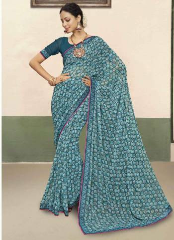 Attrective These Party Wear Saree in Fine Colored.These Saree Are Wetless Georgette And Blouse is Fabricated On Art Silk.Its Beautified With Designer Printed With Digital Printed Lace Border.