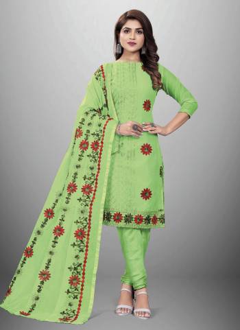 Garb This Suits In Lovely Color.Its Pretty Top Is Chanderi Based Paired Bottom Santoon And Chanderi Fabricated Dupatta Are Designer Embroidery Work. Which Gives An Attractive To The Dress.