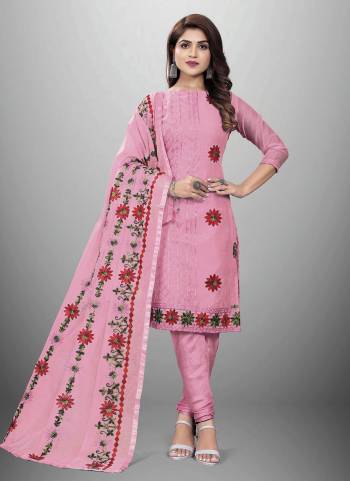 Garb This Suits In Lovely Color.Its Pretty Top Is Chanderi Based Paired Bottom Santoon And Chanderi Fabricated Dupatta Are Designer Embroidery Work. Which Gives An Attractive To The Dress.