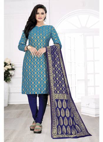 Grab These Suit in Fine Colored Pair With Bottom And Dupatta.These Top And Dupatta Are Fabricated On Banarasi Silk Pair With Tafetta Silk Bottom.Its Beautified With Wevon Jacquard Designer.