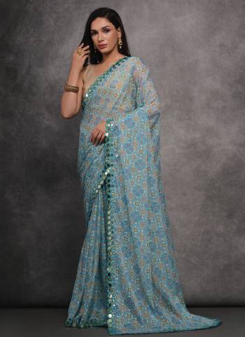 Grab These Festive Wear Saree in Fine Colored.These Saree is Fabricated On Georgette Pair With Satin Gotta Blouse.Its Beautified With Designer Foil Printed.