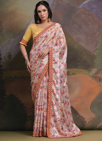 Grab These Festive Wear Saree in Fine Colored.These Saree is Fabricated On Chinon Pair With Art Silk Blouse.Its Beautified Designer Printed With Embroidery Work Lace Border.