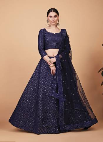 Grab These Party Wear Lahenga Choli in Fine Colored.These Blouse And Lahenga Are Fabricated On Tebi Silk Pair With Net Dupatta.Its Beautified With Heavy Designer Thread,Sequance Embroidery Work.