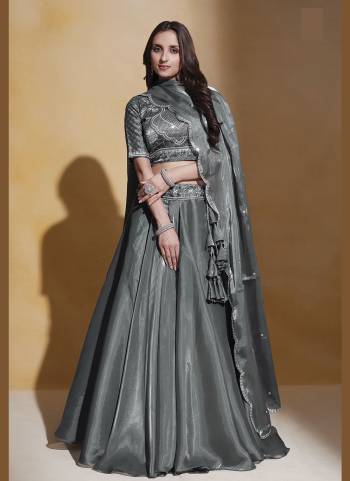 For A Designer Look,Grab These Lehenga Choli in Fine Colored.These Lehenga Are Organza Silk And Dupatta Are Fabricated On Organza Silk Pair With Organza Silk Blouse.Its Beautified With Designer Thread,Sequance Embroidery Work.