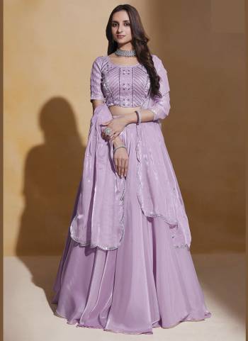 For A Designer Look,Grab These Lehenga Choli in Fine Colored.These Lehenga Are Organza Silk And Dupatta Are Fabricated On Organza Silk Pair With Organza Silk Blouse.Its Beautified With Designer Thread,Sequance Embroidery Work.