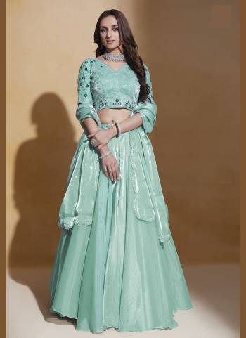 For A Designer Look,Grab These Lehenga Choli in Fine Colored.These Lehenga Are Organza Silk And Dupatta Are Fabricated On Organza Silk Pair With Organza Silk Blouse.Its Beautified With Designer Thread,Sequance Embroidery Work.