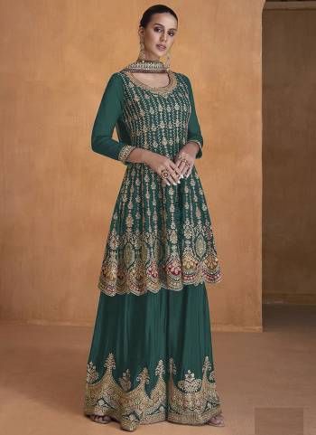 Garb These Designer Plazzo Suits in Fine Colored Pair With Dupatta.These Top And Dupatta Are Fabricated On Georgette Pair With Georgette Bottom.Its Beautified With Heavy Designer Embroidery Work.