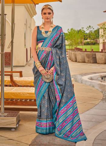 Looking These Party Wear Saree in Fine Colored.These Saree And Blouse is Fabricated On Sigma Silk.Its Beautified Designer Printed, Wevon Jari Designer.