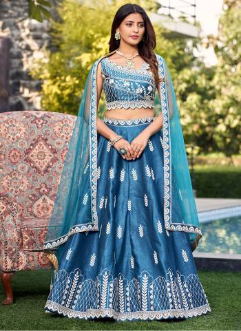 A Designer Look,Grab These Readymade Lehenga Choli in Fine Colored.These Lehenga And Blouse Are Art Silk And Dupatta Are Fabricated On Net.Its Beautified With Designer Embroidery Work.