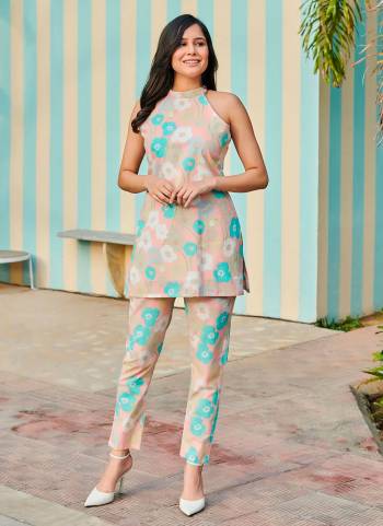 Grab These Beautiful Looking Readymade Co-Ord Top With Bottom Set.These Top And Bottom is Fabricated On Cotton Blend.Its Beautified With Designer Printed.