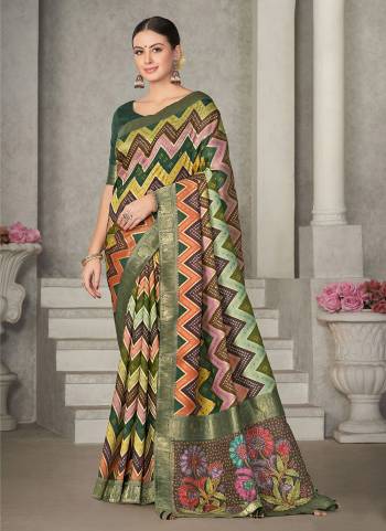 Look Attrective These Designer Party Wear Saree in Fine Light Colored.These Saree Are Tusser Silk And Blouse Rangkat Tussar Silk is Fabricated.Its Beautified Printed,Wevon Designer.