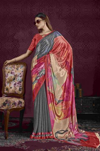 Attrective Look These Festive Wear Saree in Fine Colored.These Saree And Blouse is Fabricated On Crepe Silk.Its Beautified With Designer Digital Printed.