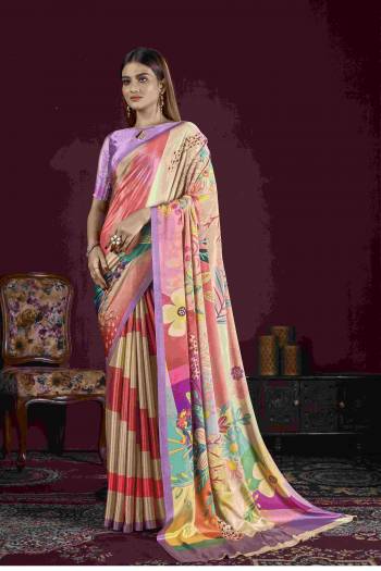 Attrective Look These Festive Wear Saree in Fine Colored.These Saree And Blouse is Fabricated On Crepe Silk.Its Beautified With Designer Digital Printed.