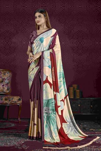 Attrective Look These Festive Wear Saree in Fine Colored.These Saree And Blouse is Fabricated On Crepe Silk.Its Beautified With Designer Digital Printed.