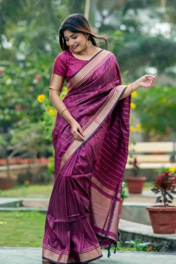 Attrective These Party Wear Fancy Saree in Fine Colored.These Saree And Blouse is Fabricated On Tusser Silk.Its Beautified With Wevon Border,Linning Designer.