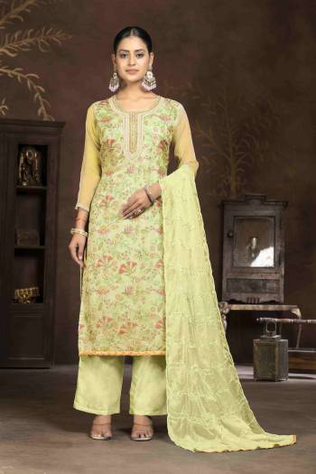 Garb These Suit in Fine Colored Pair With Bottom And Dupatta.These Top Are Organza And Dupatta Are Fabricated On Nazmin Pair With Santoon Bottom.Its Beautified With Designer Embroidery, Hand Work.