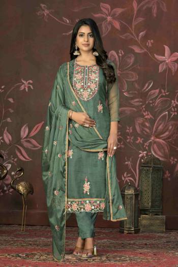 Garb These Suit in Fine Colored Pair With Bottom And Dupatta.These Top Are Organza And Dupatta Are Fabricated On Organza Pair With Santoon Bottom.Its Beautified With Designer Embroidery, Hand Work.