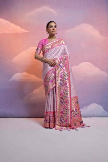 Attrective These Party Wear Fancy Saree in Fine Colored.These Saree And Blouse is Fabricated On Banarasi Silk.Its Beautified With Wevon Paithani Designer.