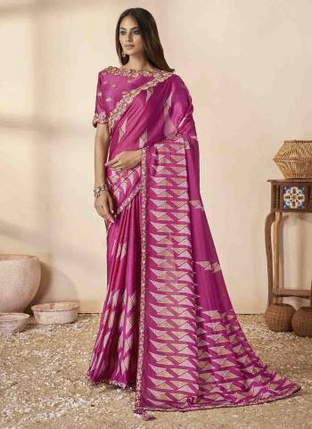 Look Attrective These Designer Party Wear Saree in Fine Colored.These Saree Are Gajji Silk And Blouse Malai Silk is Fabricated.Its Beautified Printed With Designer Cord,Jari,Sequance Embroidery,Stone Work.