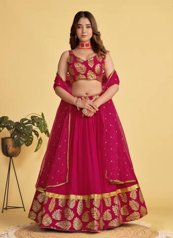 For A Designer Look,Grab These Lehenga Choli in Fine Colored.These Lehenga Are Georgette And Blouse Are Fabricated On Georgette Pair With Dupatta Are Soft Net.Its Beautified With Designer Sequance Embroidery Work.