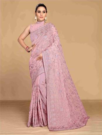  Look These Party Wear Saree in Fine Colored.These Saree Are Georgette And Blouse is Mono Banglori Fabricated.Its Beautified With Heavy Designer Thread Embroidery Work.