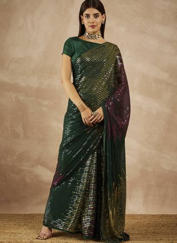 Look Attrective These Designer Party Wear Saree in Fine Colored.These Saree Are Georgette And Blouse Georgette is Fabricated.Its Beautified Heavy Designer Sequance Embroidery Work.