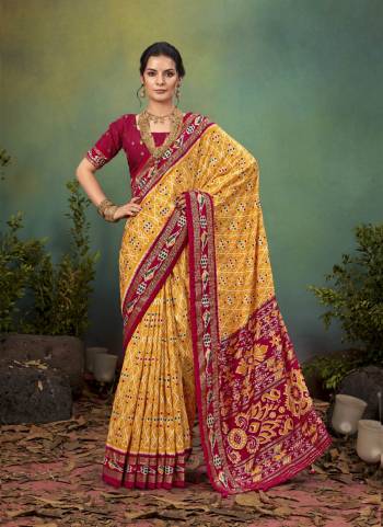  Looking These Party Wear Saree in Fine Colored.These Saree Are Velvet Tussar Silk And Blouse is Fabricated On Velvet Tussar Silk Pair.Its Beautified With Wevon Jari Designer With Ikkat Printed,Polka Dots Work.