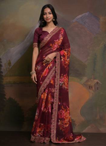 Attrective Look These Saree in Fine Colored.These Saree Are Georgette And Blouse is Mono Banglori Fabricated.Its Beautified With Designer Printed With Coding,Sequance Embroidery Work Lace Border.