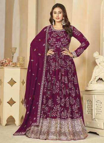 Looking These Designer Paty Wear Anarkali Suit in Fine Colored Pair With Bottom And Dupatta.These Top And Dupatta Are Fabricated On Faux Georgette Pair With Santoon Bottom.Its Beautified With Santoon Inner.Its Beautified With Heavy Designr Sequance Embroidery Work.