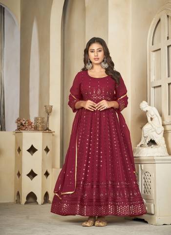 Looking These Anarkali Suit in Fine Colored Pair With Bottom And Dupatta.These Top Are Georgette And Dupatta Are Fabricated On Georgette Pair With Crepe Bottom.Its Beautified With Heavy Designer Embroidery Work.