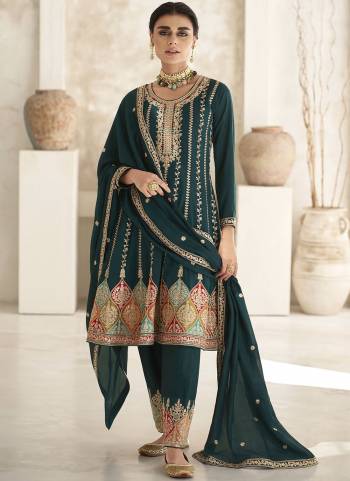 Attrective These Designer Salwar Suits in Fine Colored Pair With Dupatta.These Top And Dupatta Are Fabricated On Silk Pair With Silk Bottom.Its Beautified With Heavy Designer Embroidery Work